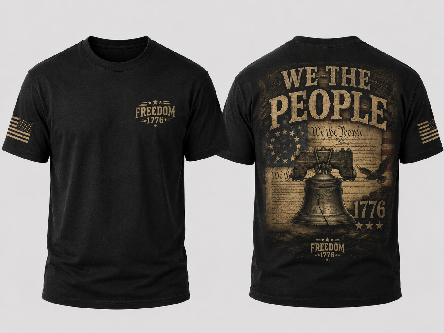 Freedom 1776 George Washington shirt mockup